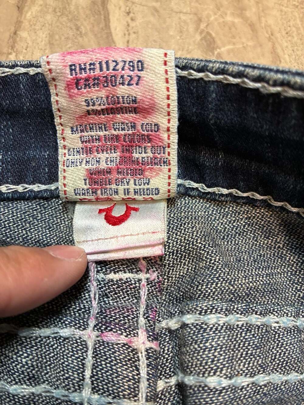 True Religion Brand Jeans Billy Super T Bootcut Denim Jeans Size 27 - Picture 5 of 7